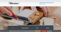 Desktop Screenshot of monsieurbvba.be